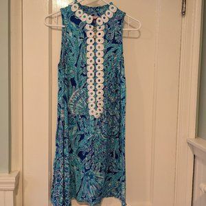 EUC Lilly Pulitzer Jane Shift Tortuga Time 6
